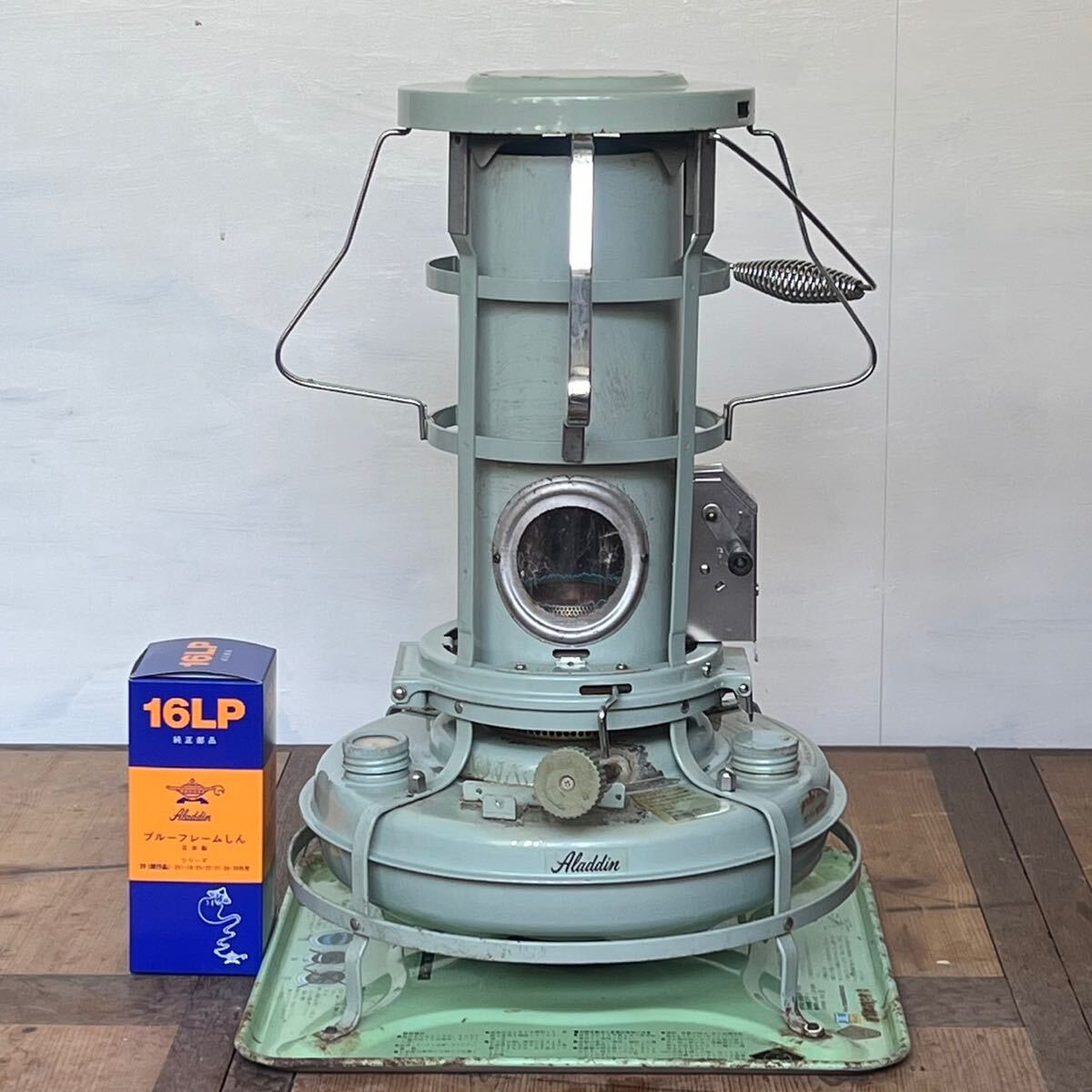☆引き取り限定￼☆38型 アラジン石油ストーブ J380004Bブルーフレーム
