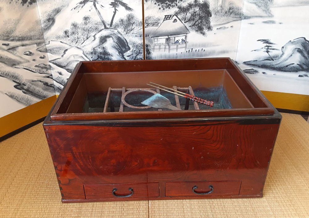 火鉢 アンティーク 箱 昭和レトロ 箱火鉢 長火鉢 木製 アンティーク 箱