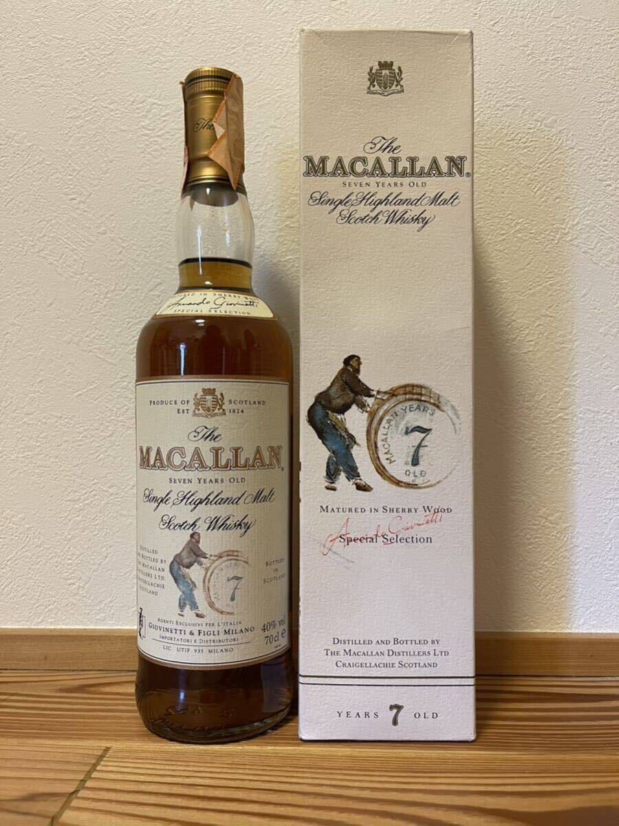 未開栓】The MACALLAN ザ・マッカラン 7年 ジオベネッティ ウイスキー