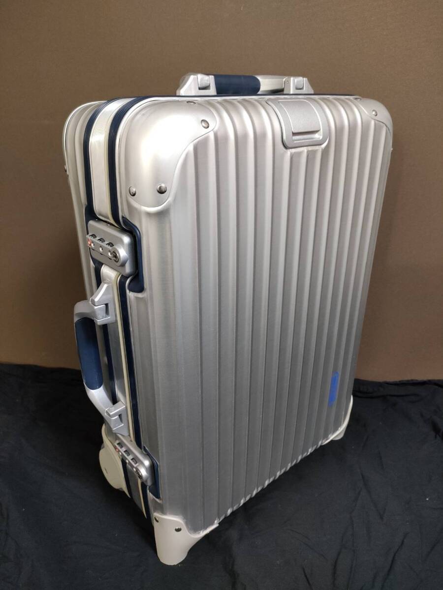 RIMOWA 稀少廃盤シルバーインテグラル2輪2010年ドイツ製青ロゴ極美品
