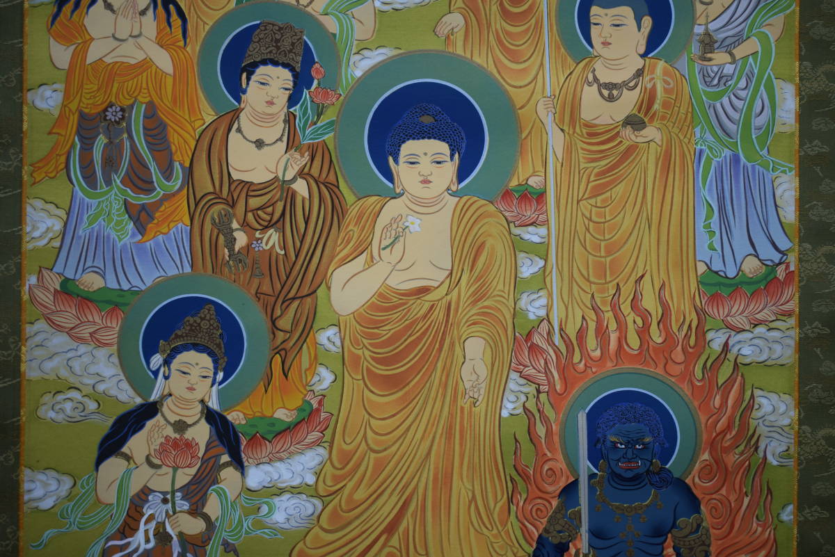 真作】國井幸雪/国井幸雪/松竹梅鶴亀図/正月掛/掛軸☆宝船☆Y-756JM