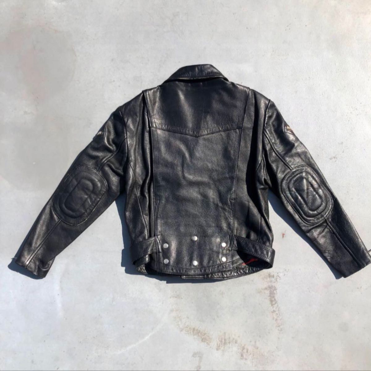 90s ブランド名不明 ビンテージ 肉厚 ダブルライダースジャケット