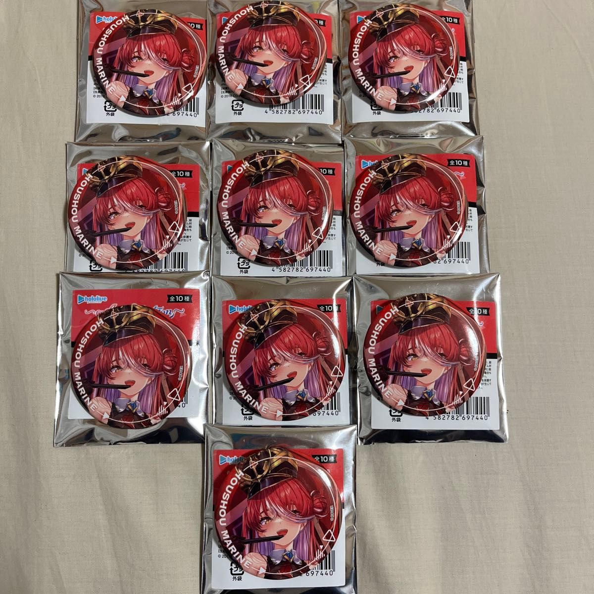 ホロライブ 宝鐘マリン ④ オンリー缶バッジ 25個セット ホロライブ 宝