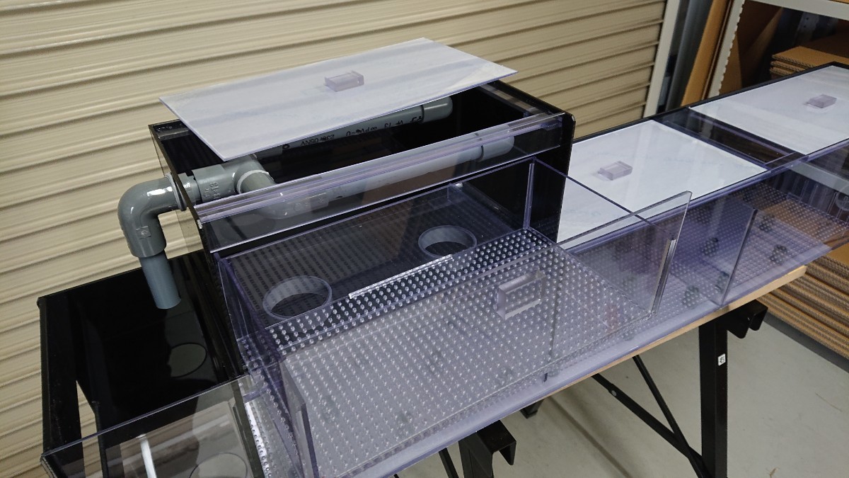 空様専用 120アクリル水槽用 上部フィルター ウールボックス引き出し2