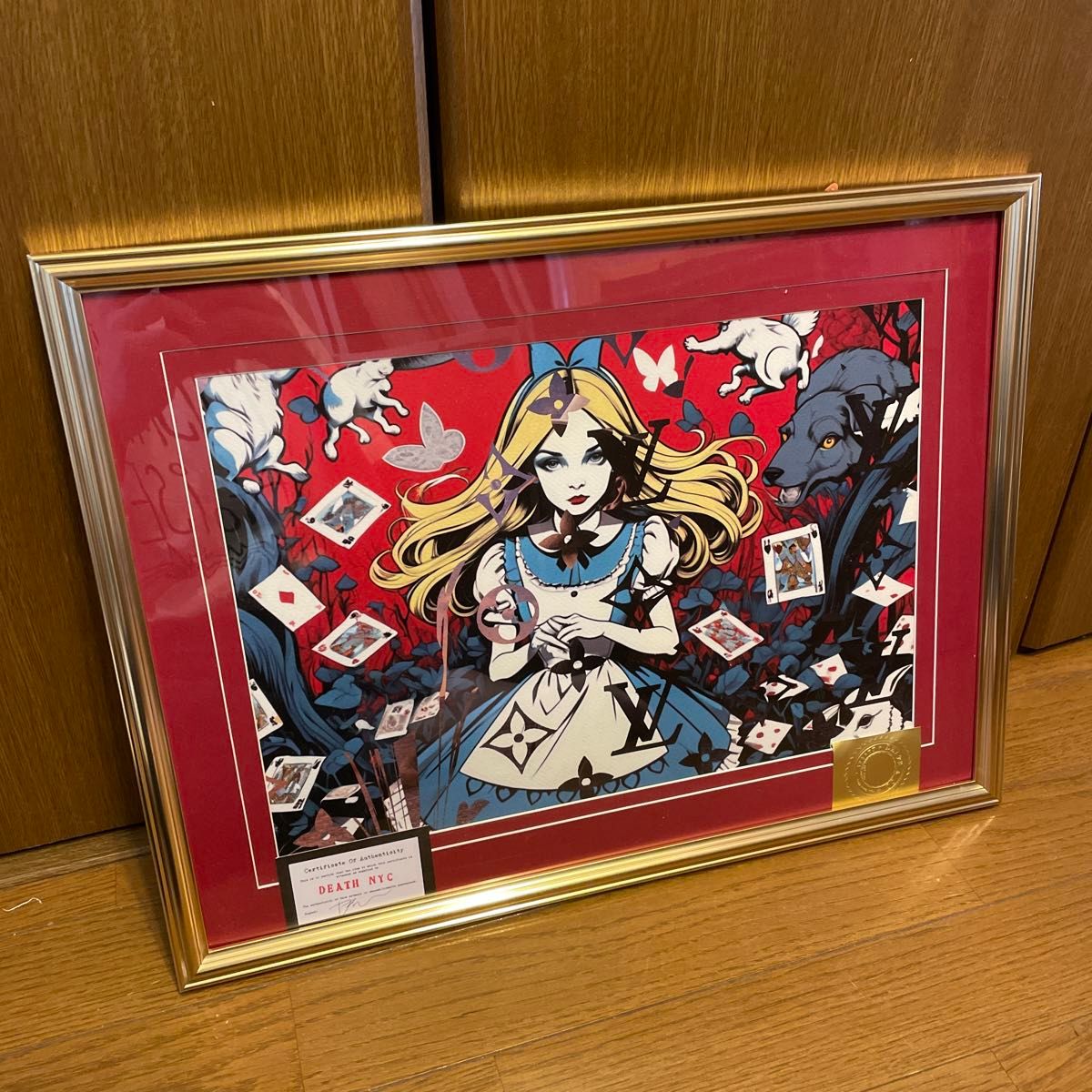額装 額込 DEATH NYC 不思議の国のアリス バンクシー ポップアート