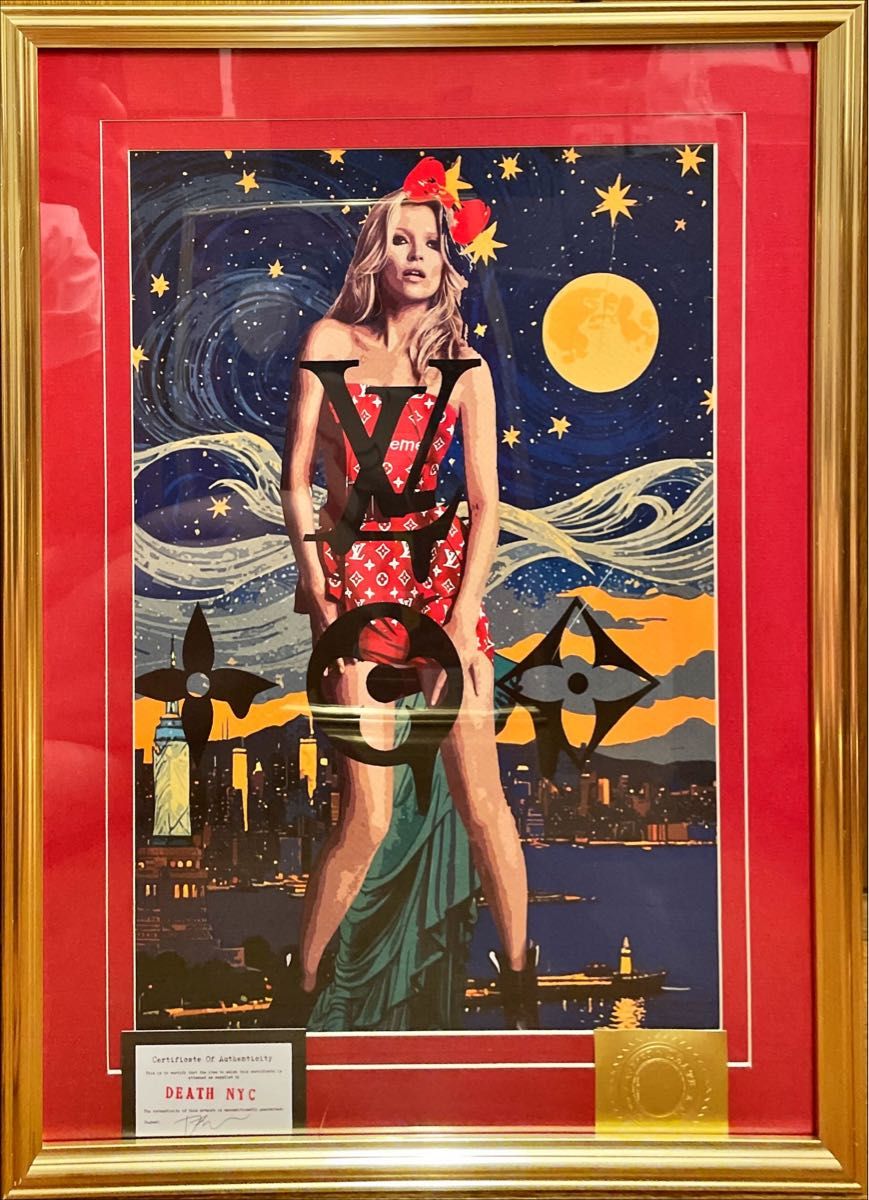 額込 世界限定100枚DEATH NYC アートポスター 現代アート 88 額込
