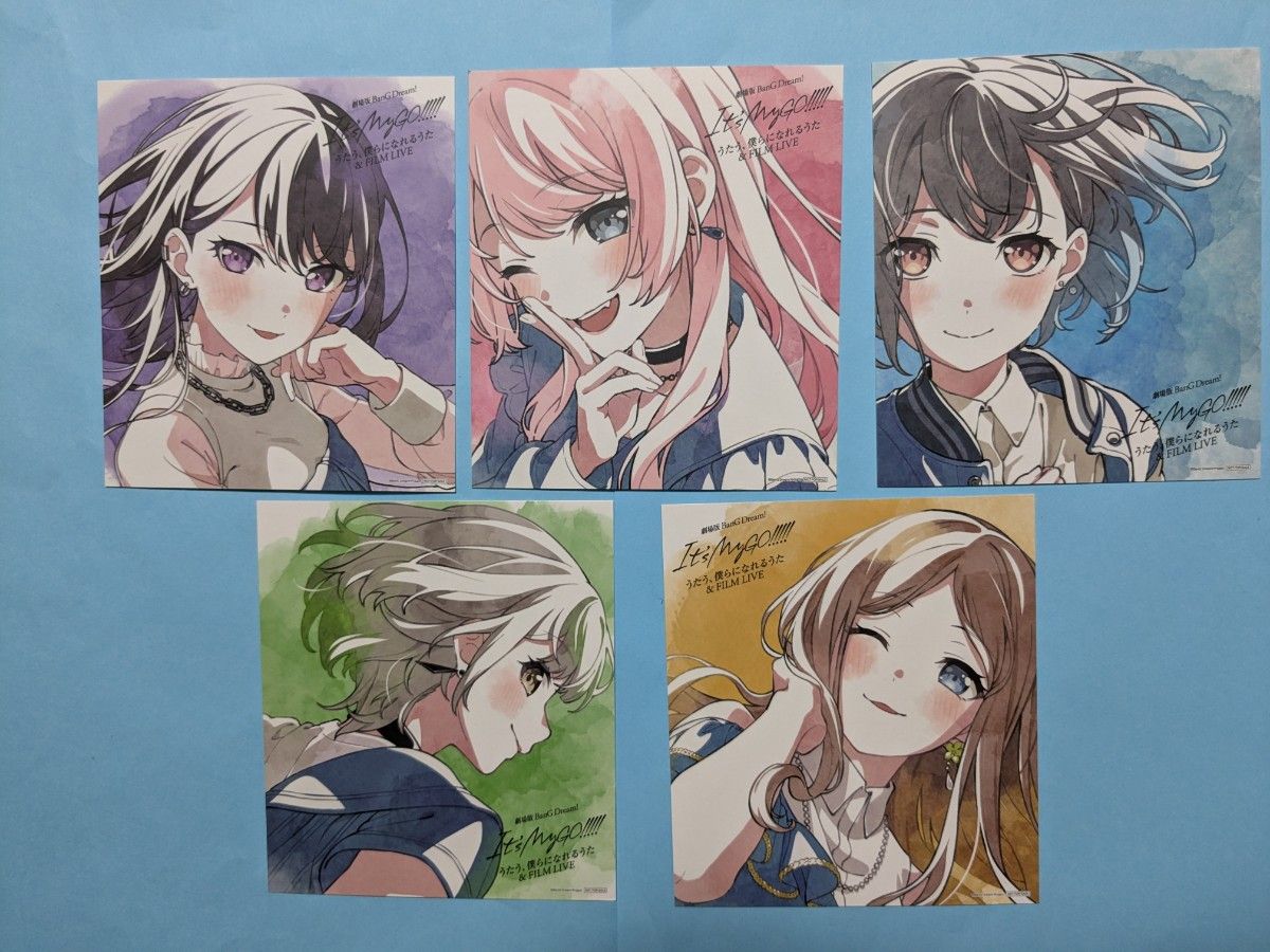 全5種コンプ 劇場版 BanG Dream It's MyGO 後編 入場者特典 第1週 色紙
