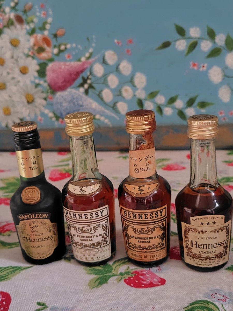 古酒☆ミニチュアボトル ヘネシーXO/山崎17年/クルボアジェ/カミュ