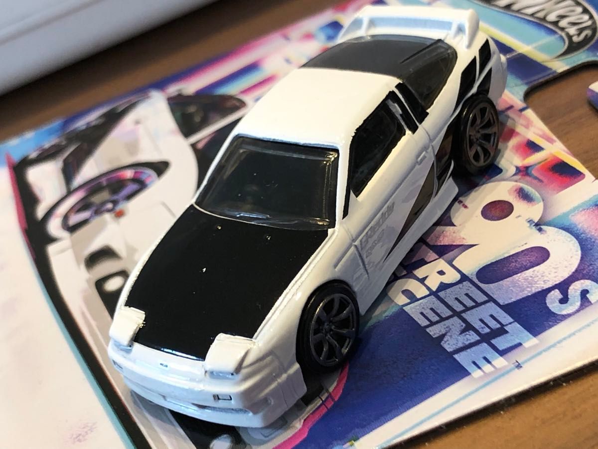 ホットウィールカスタム 日産 180sx フルエアロ ドリ車 深リムトミカ