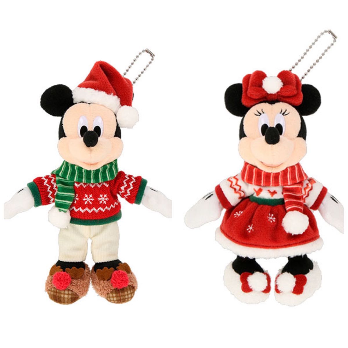 ミッキー ミニー クリスマス ぬいぐるみ
