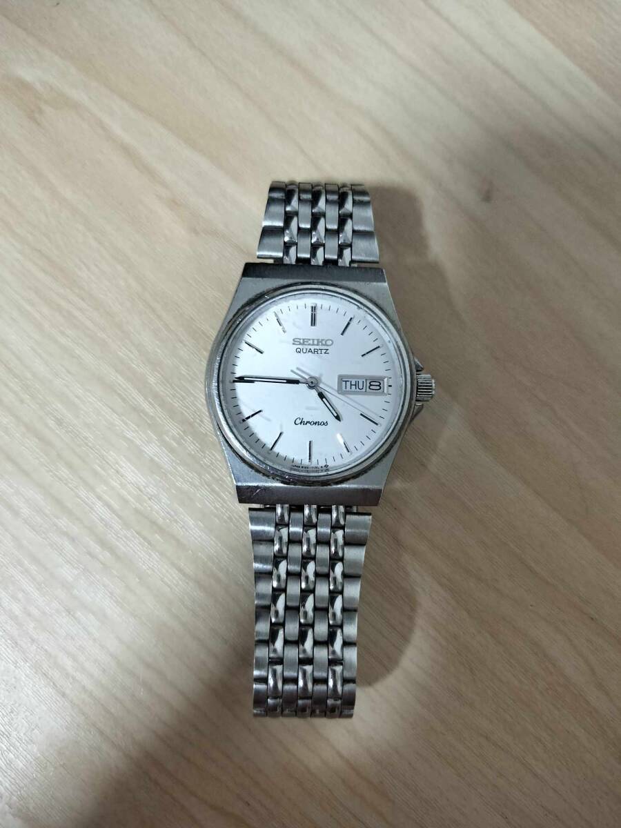 稼働 セイコー クロノス 8123-7090 クオーツ デイデイト オリジナル