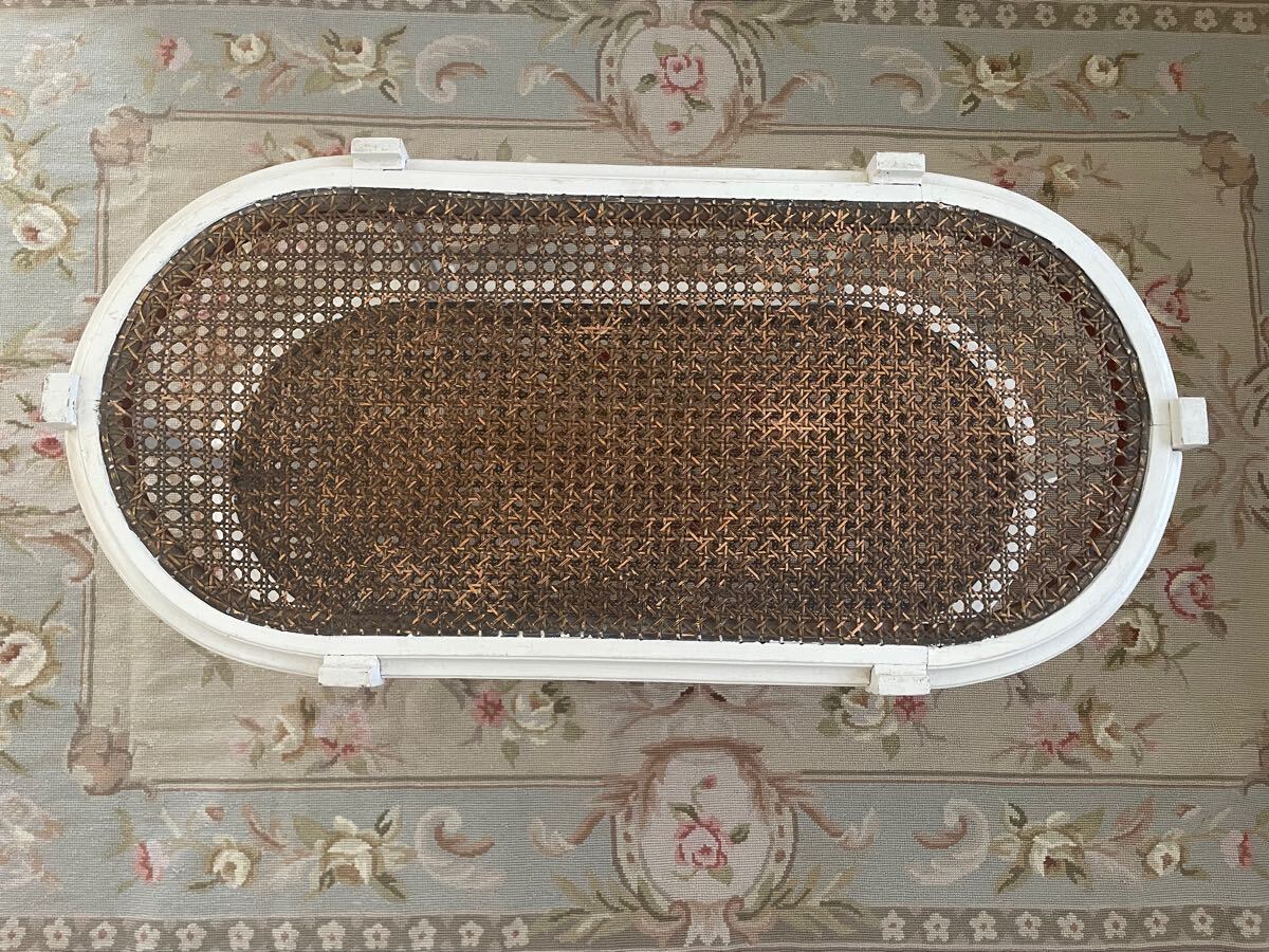 フランスアンティーク ケインの2段ローテーブル ルイ16世スタイル