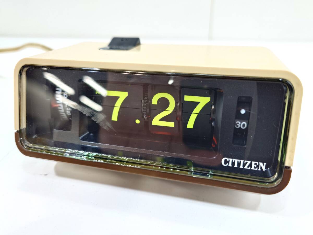メンテ済・動作正常】CITIZENパタパタ時計 リーフタイム・パコール