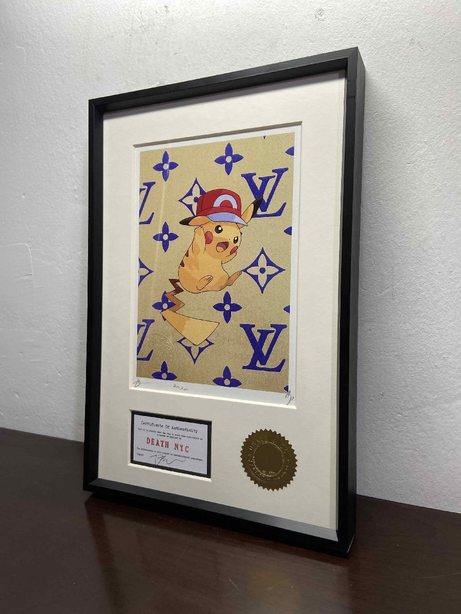 DEATH NYC 額付き 世界限定100枚 ポップアート ポケットモンスター