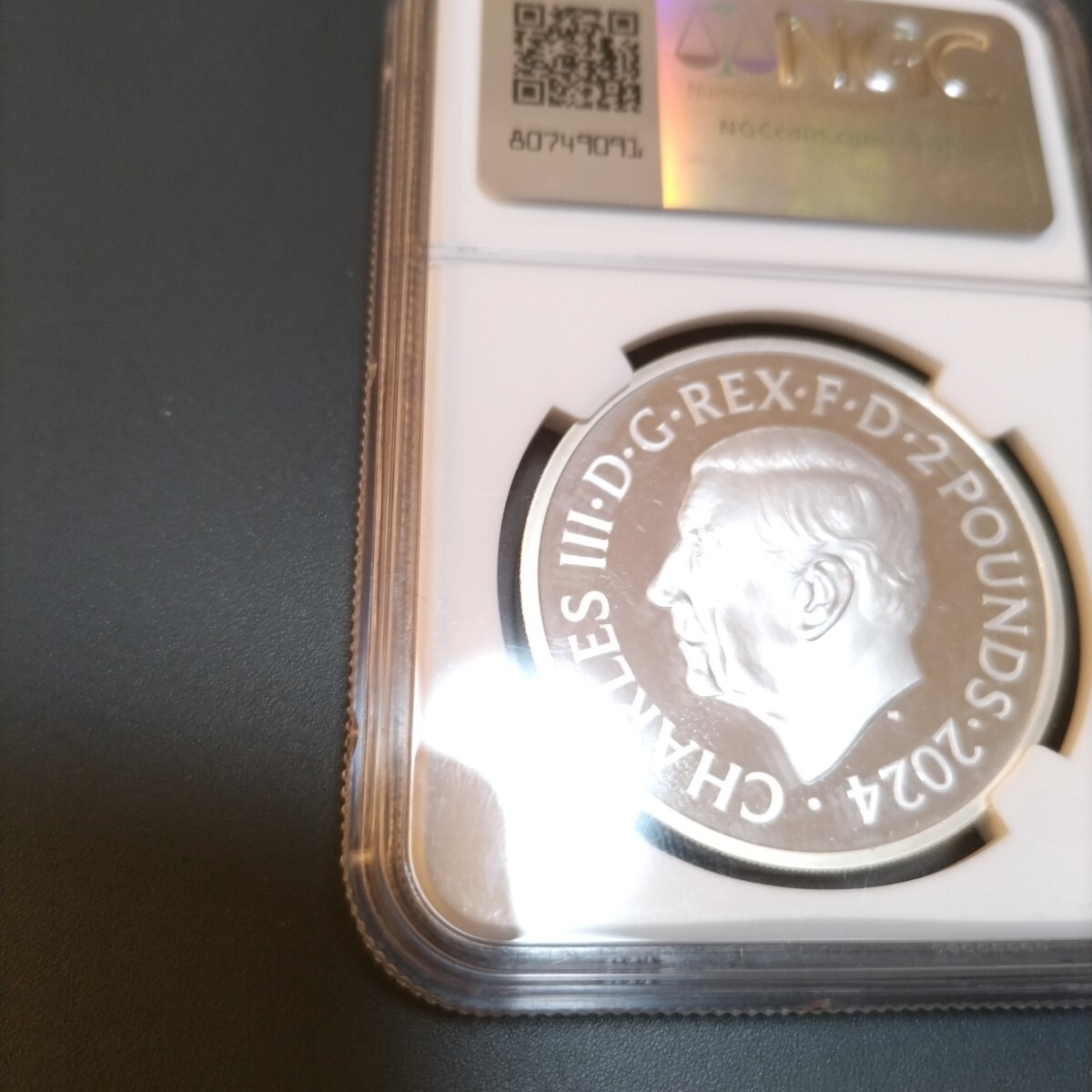 2023 イギリス 2ポンド銀貨 チャールズ3世 戴冠 NGC モダン 2023