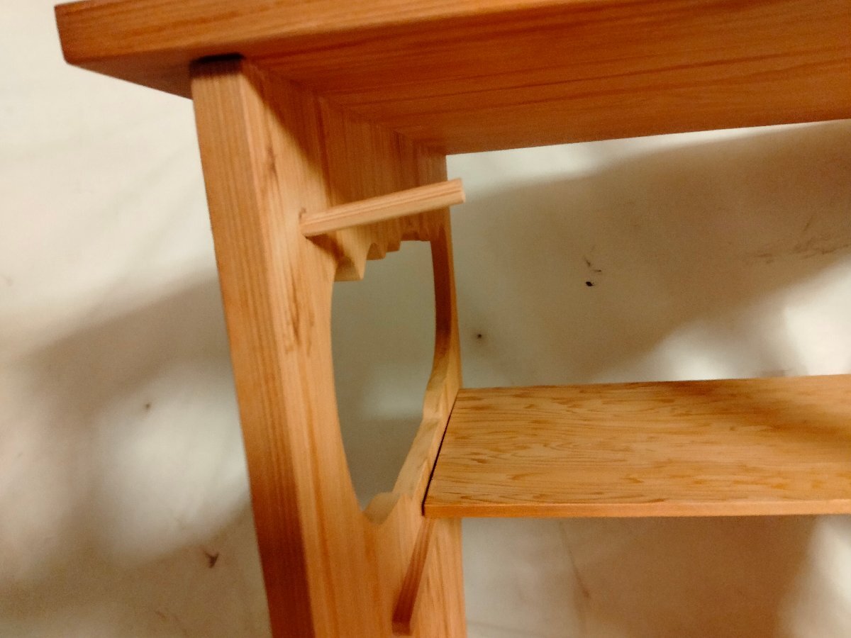 組立式 杉棚 茶道具『組立式「杉棚」玄々斎好写』紙箱入 二重