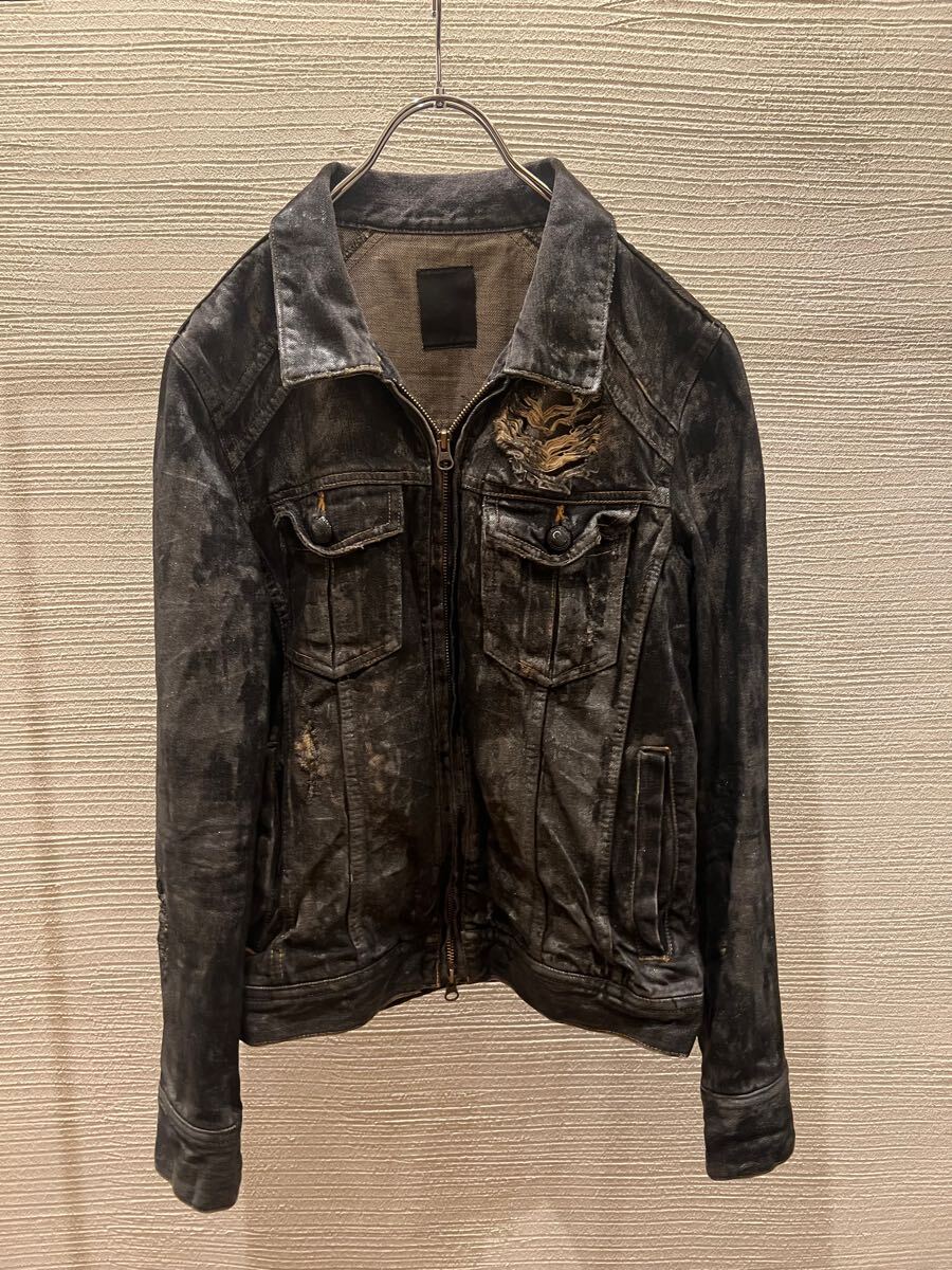 00s midas japanese label denim jacket archive coated ifsixwasnine