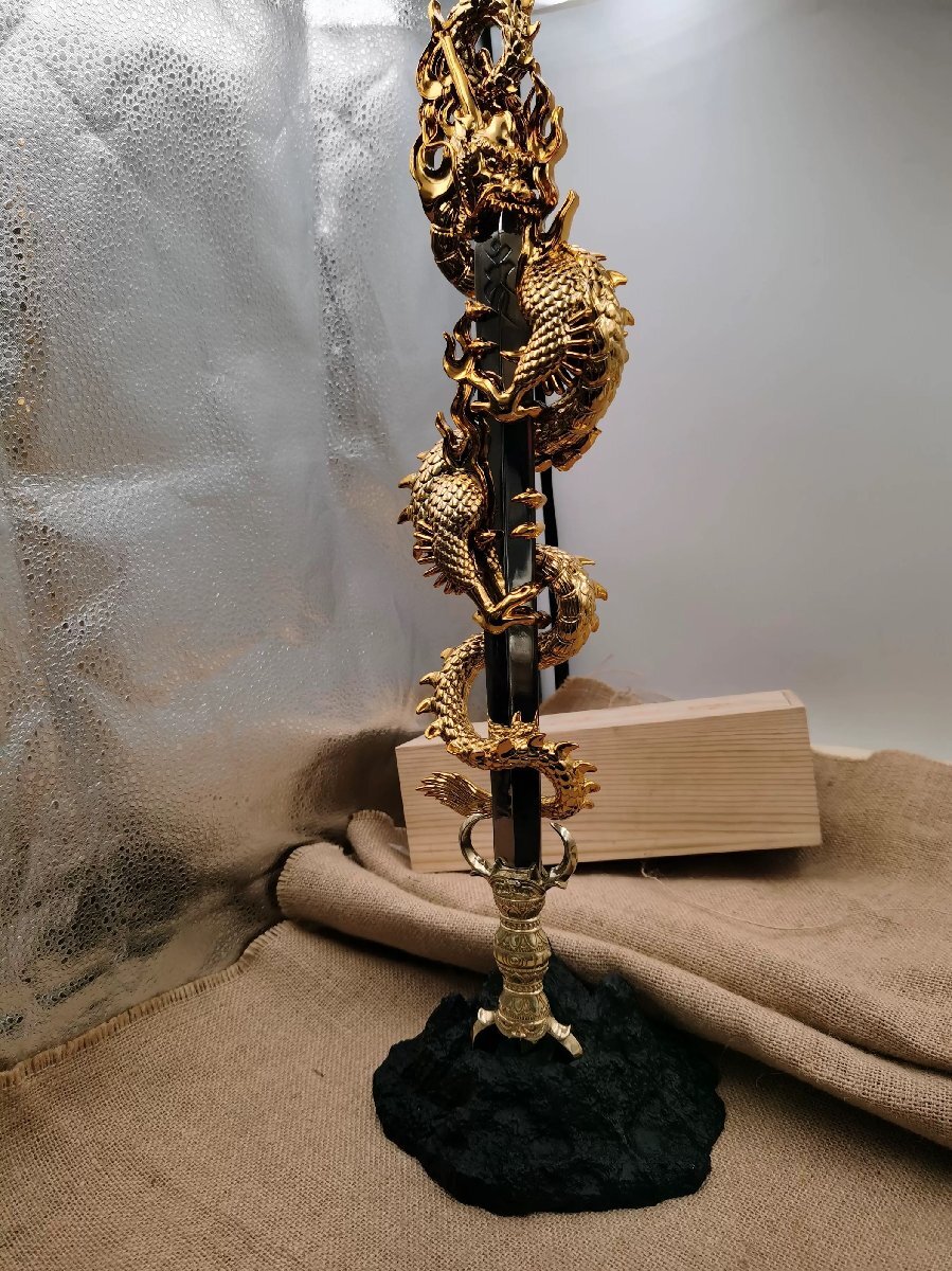 密教法具 寺院用仏具」極上品 倶利伽羅龍王 不動明王 倶利伽羅竜剣