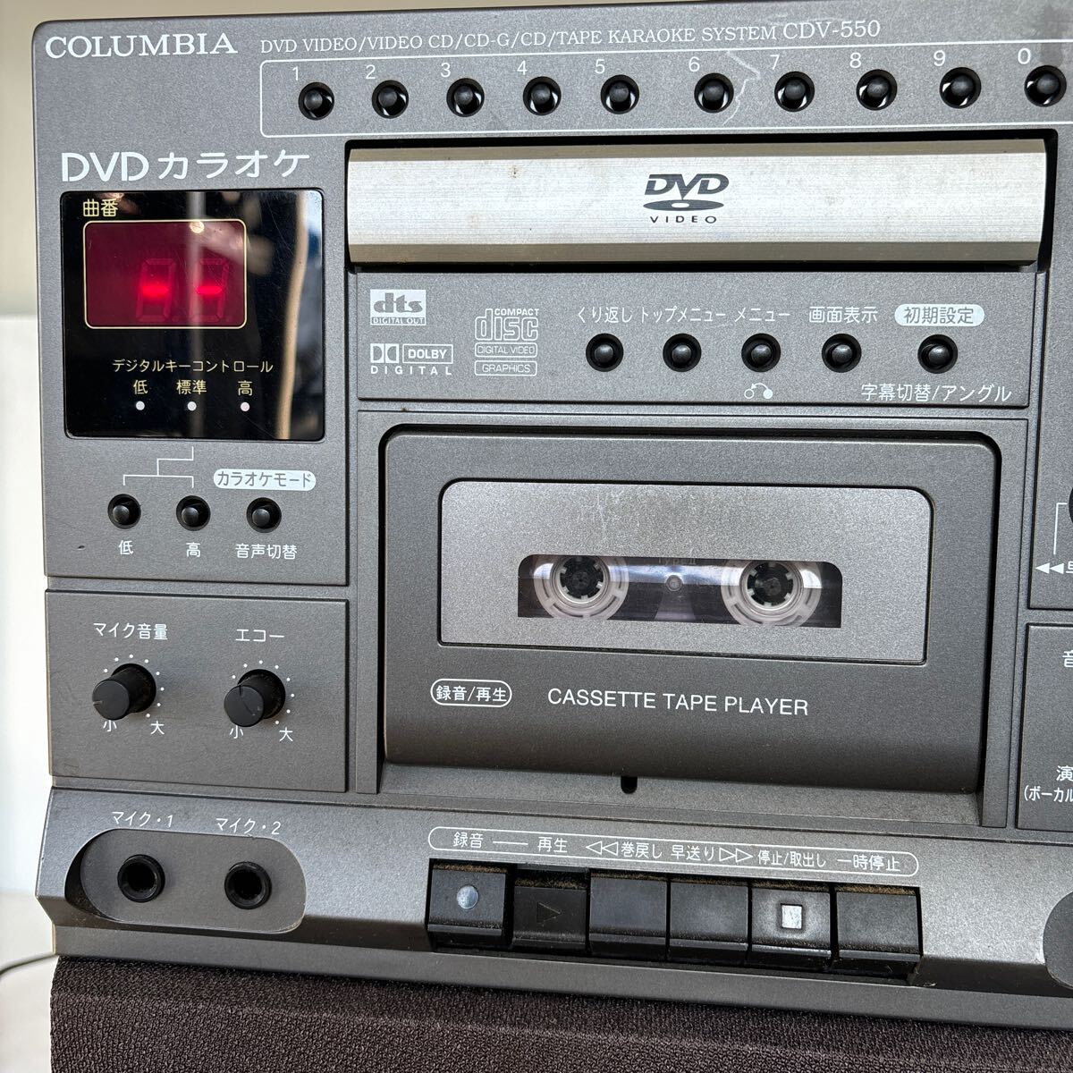 ◇DENON COLUMBIA DVDカラオケシステム CDV-550◇A108