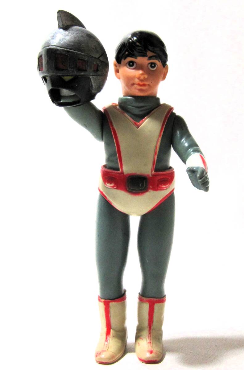 旧バンダイ シルバー仮面面取れソフビ 当時物】旧バンダイ シルバー