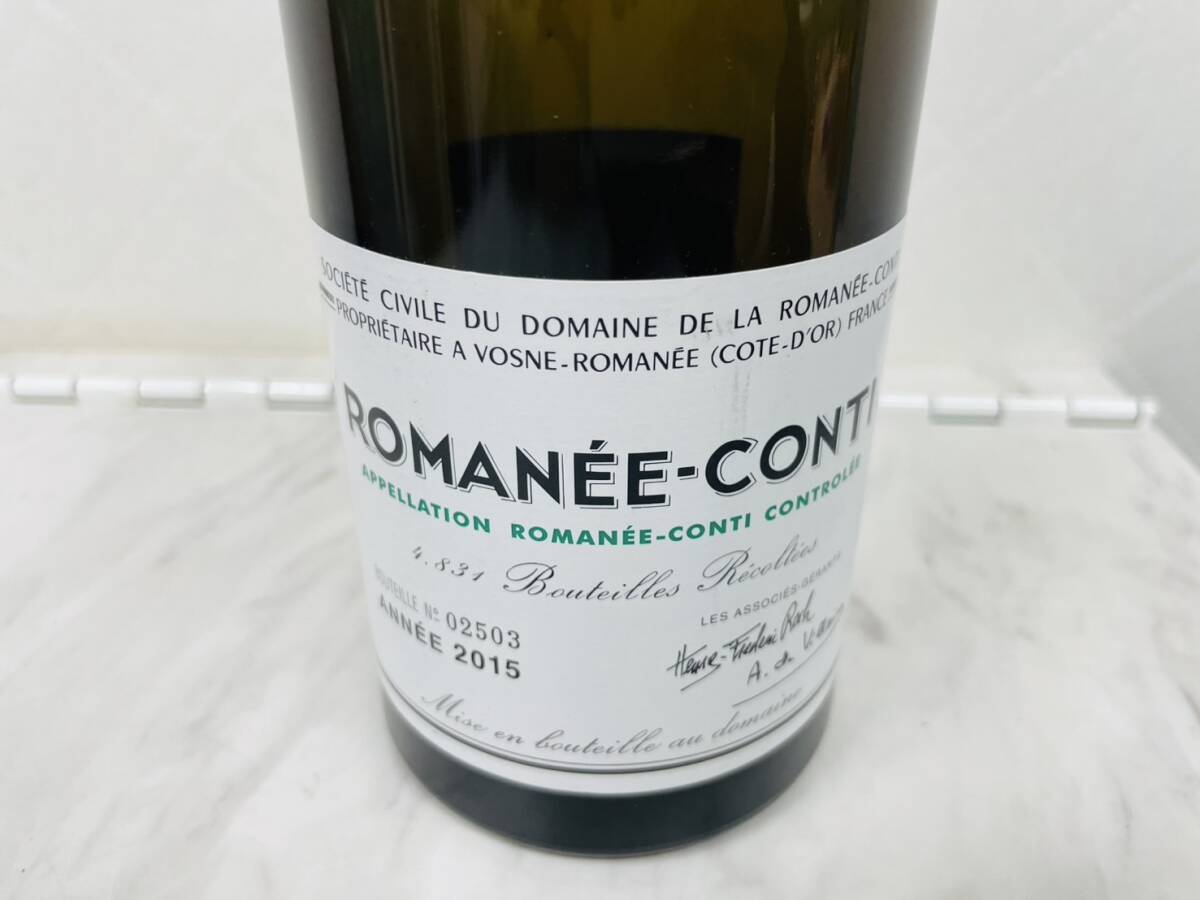 G7430 ROMANEE‐CONTI 2015 ロマネ・コンティ ドメーヌ ド ラ ロマネ