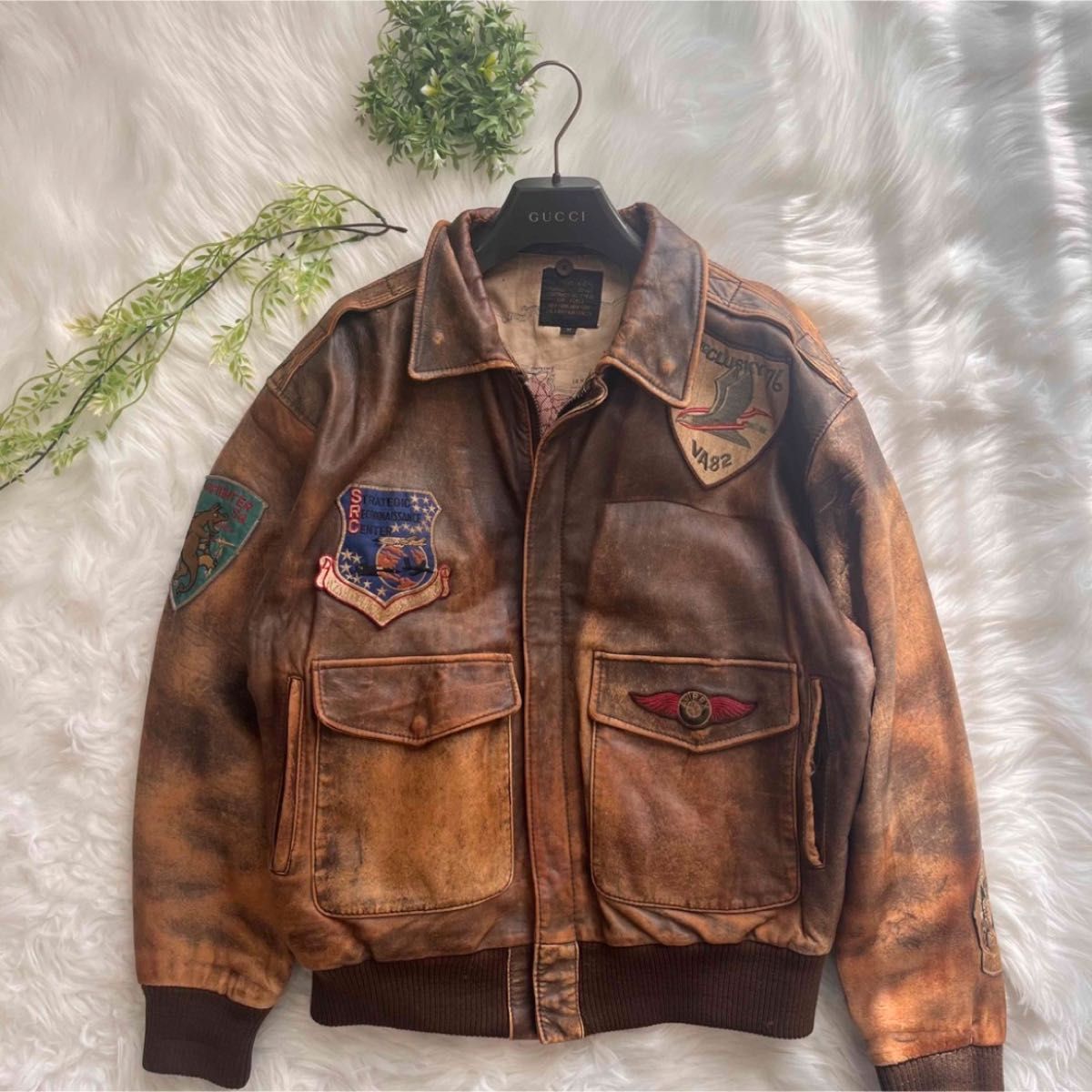 AVIREX（アヴィレックス）レザー ジャケット TYPE A-2 サイズ38 AVIREX