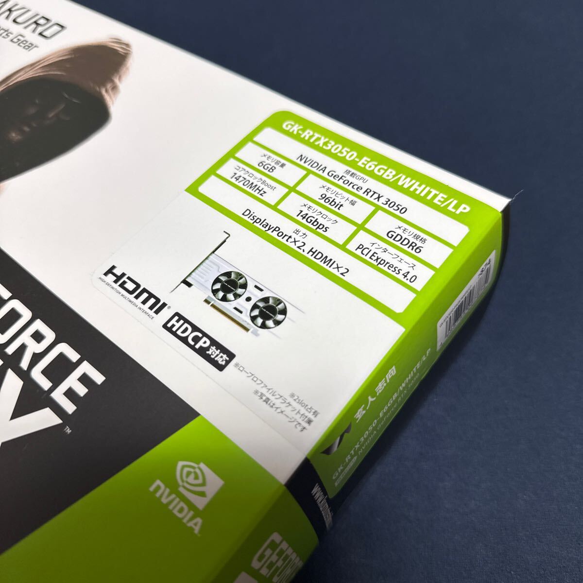 Yahoo!オークション - 新品 未使用 GK-RTX3050-E6GB WHITE LP 玄人志向