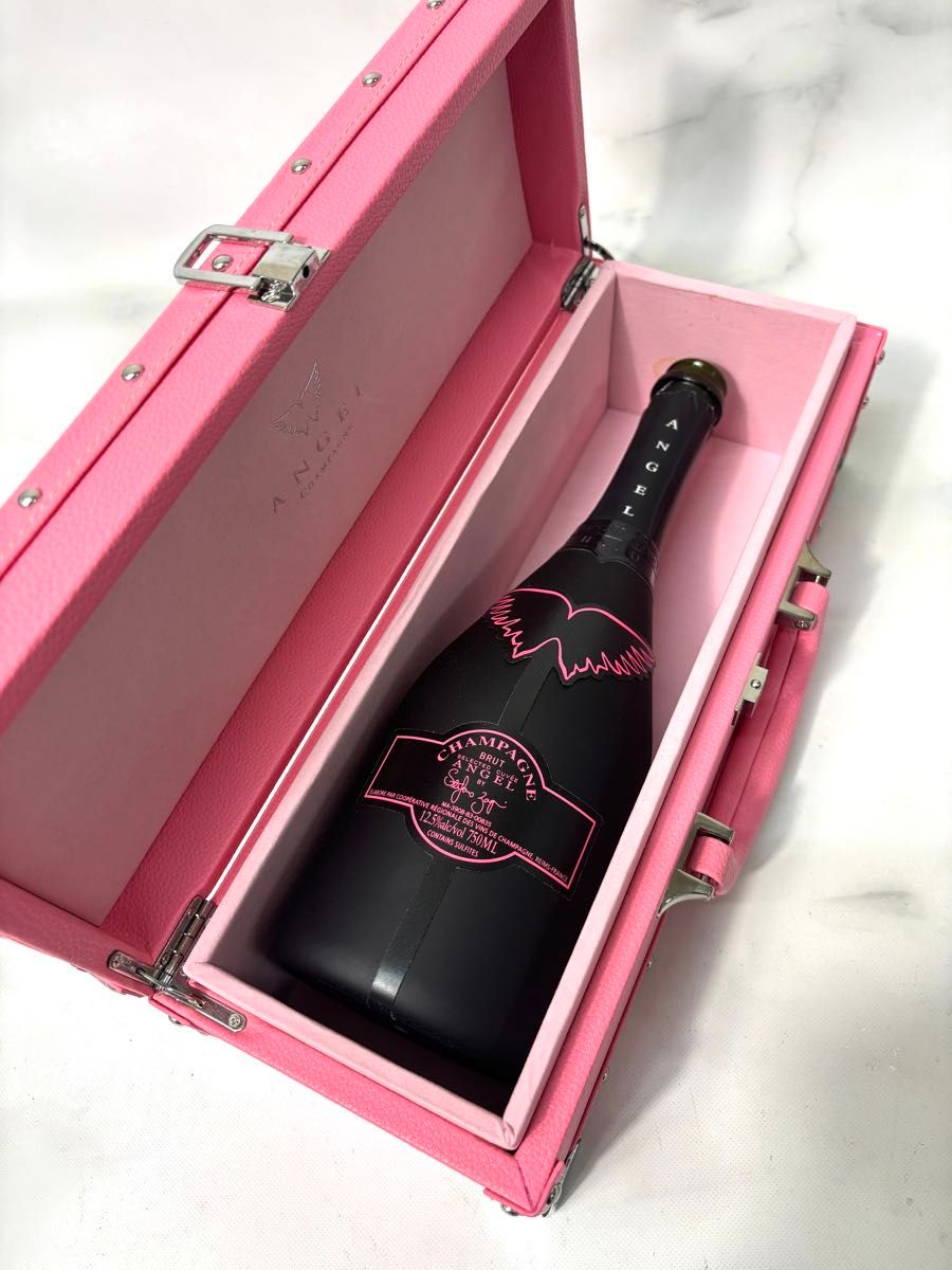 エンジェルシャンパン ピンク 空箱＋空瓶 シャンパン ANGEL CHAMPAGNE