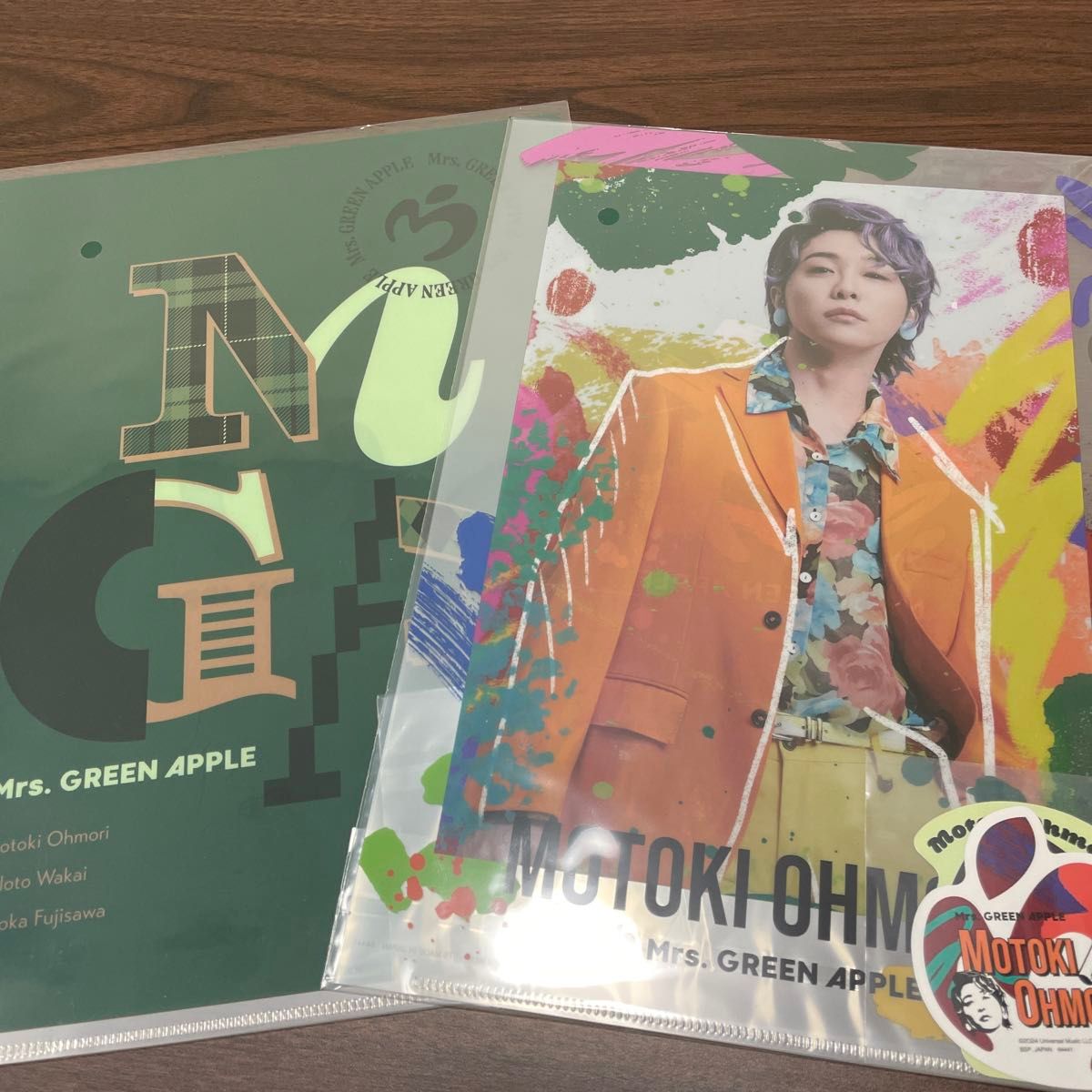 ミセスグリーンアップル 1番くじ F賞 大森元貴 2枚セット クリア