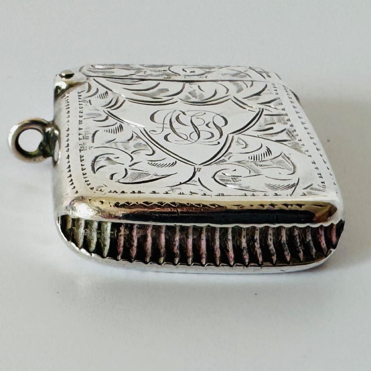 ☆1910年代 英国 ☆アンティーク 純銀製 マッチケース イギリス 925