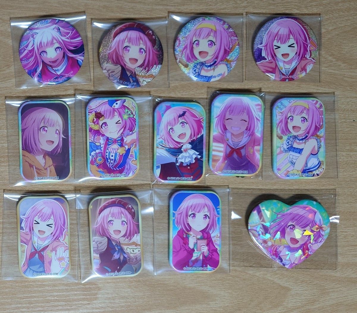 プロセカ 缶バッジ 4B 鳳えむ スマドリ プロセカ グリ缶 4B スマドリ