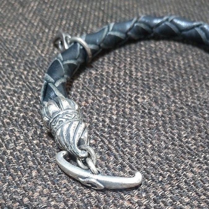 NAGUAL Nagual ナグァール シルバー925 ブレスレット ディアスキン