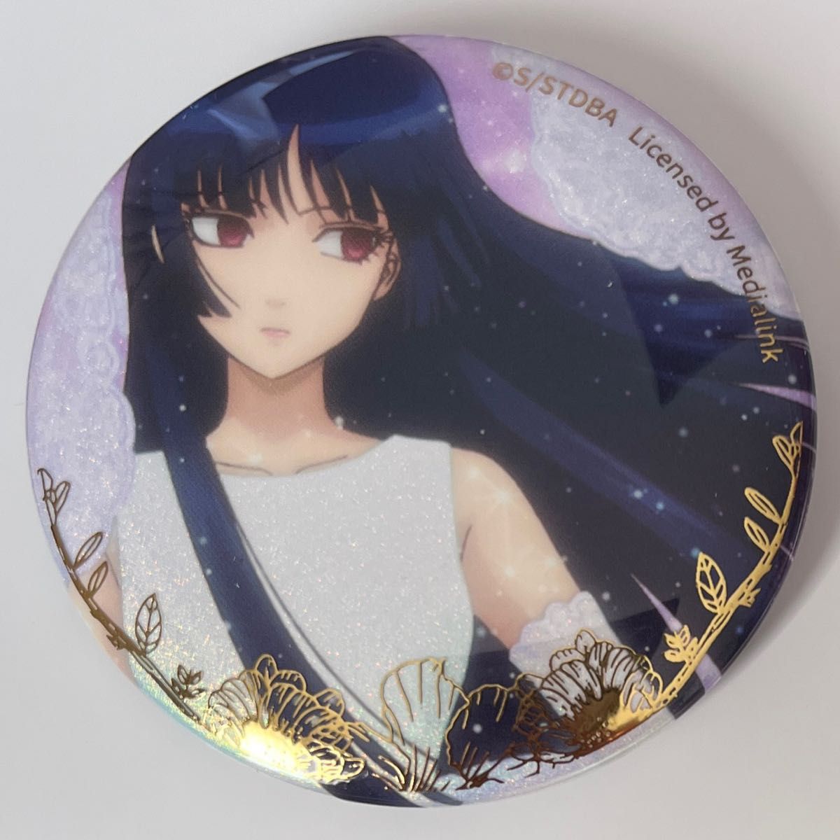 銀魂 中国 缶バッジ 月詠 グリッター缶バッジ 反抗声明 花嫁