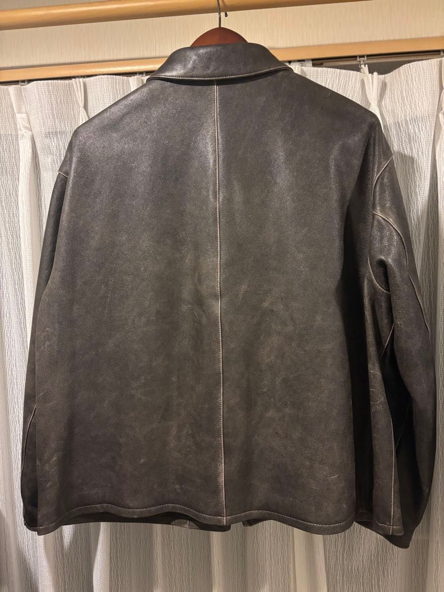 H BEAUTY&YOUTH シープレザー 70s スポーツジャケット｜Yahoo!フリマ