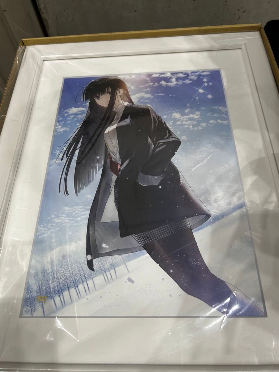 White album2 冬馬かずさ 複製原画 WHITE ALBUM2 直筆サイン入り描き