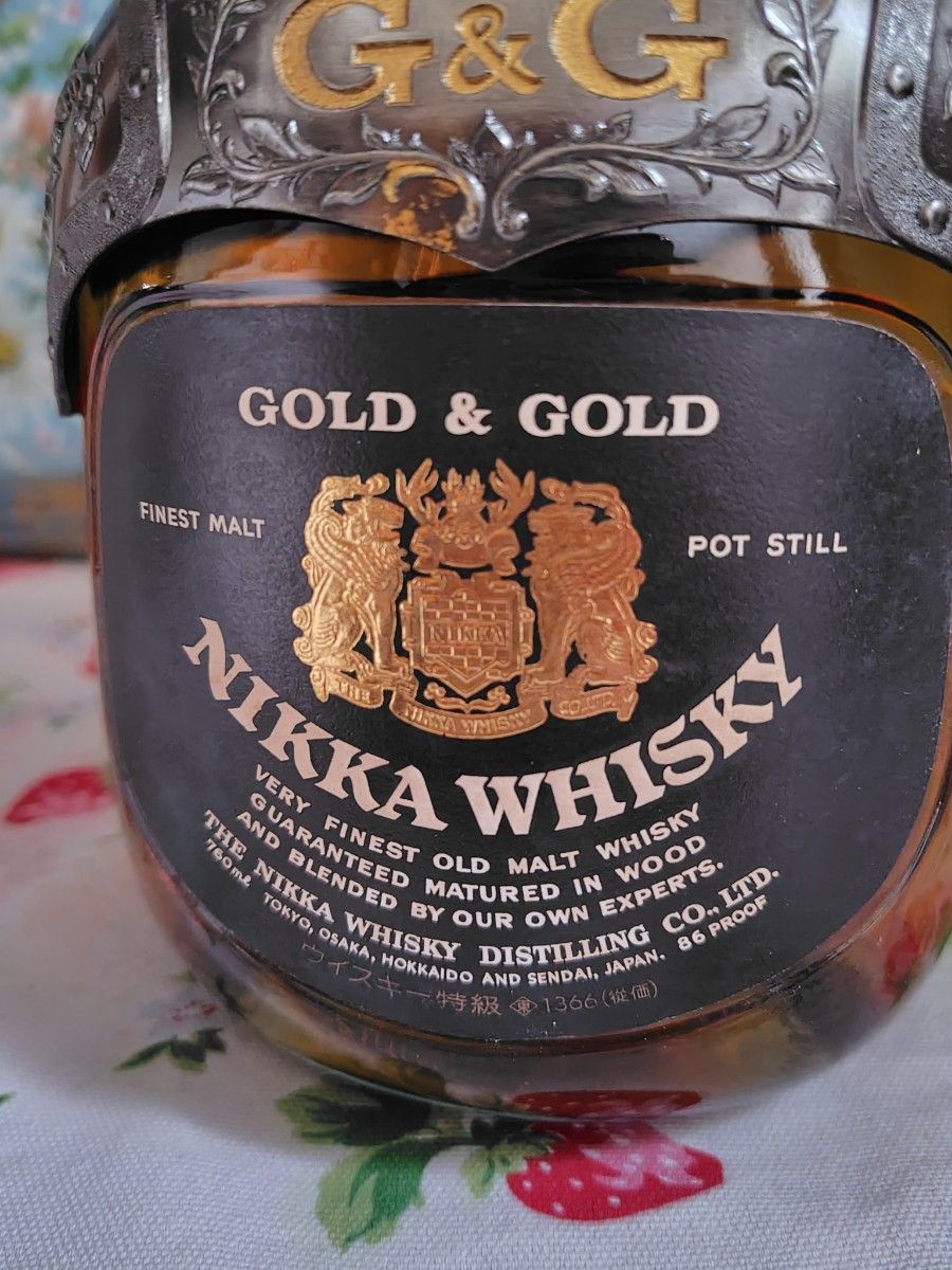 限定 箱あり】ニッカウイスキー G&G 白瓶 西洋甲冑 ウィスキー入って