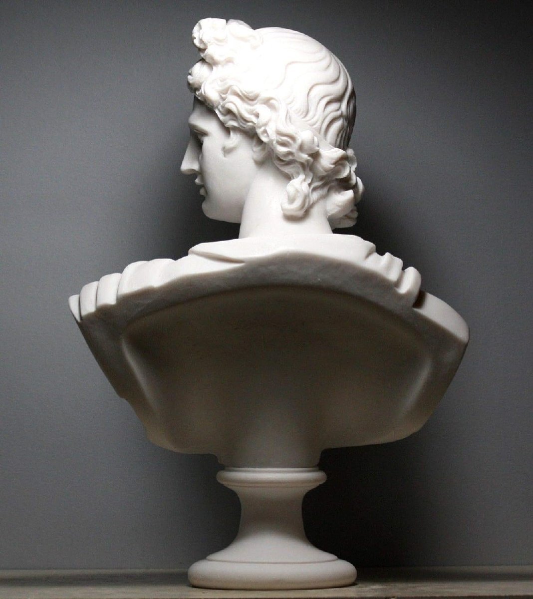 古代ギリシャ神アポロ 高さ47cm（アポロン）胸像ローマ神話太陽の神