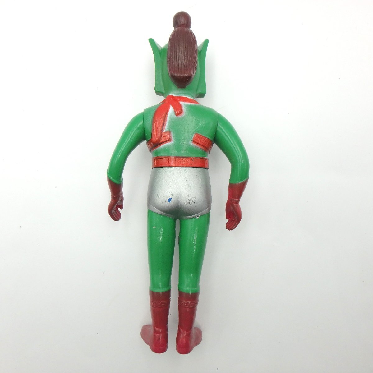 当時物 ソフビ人形 フィギュア ウッド製 グリーンマン NTV 東宝企画