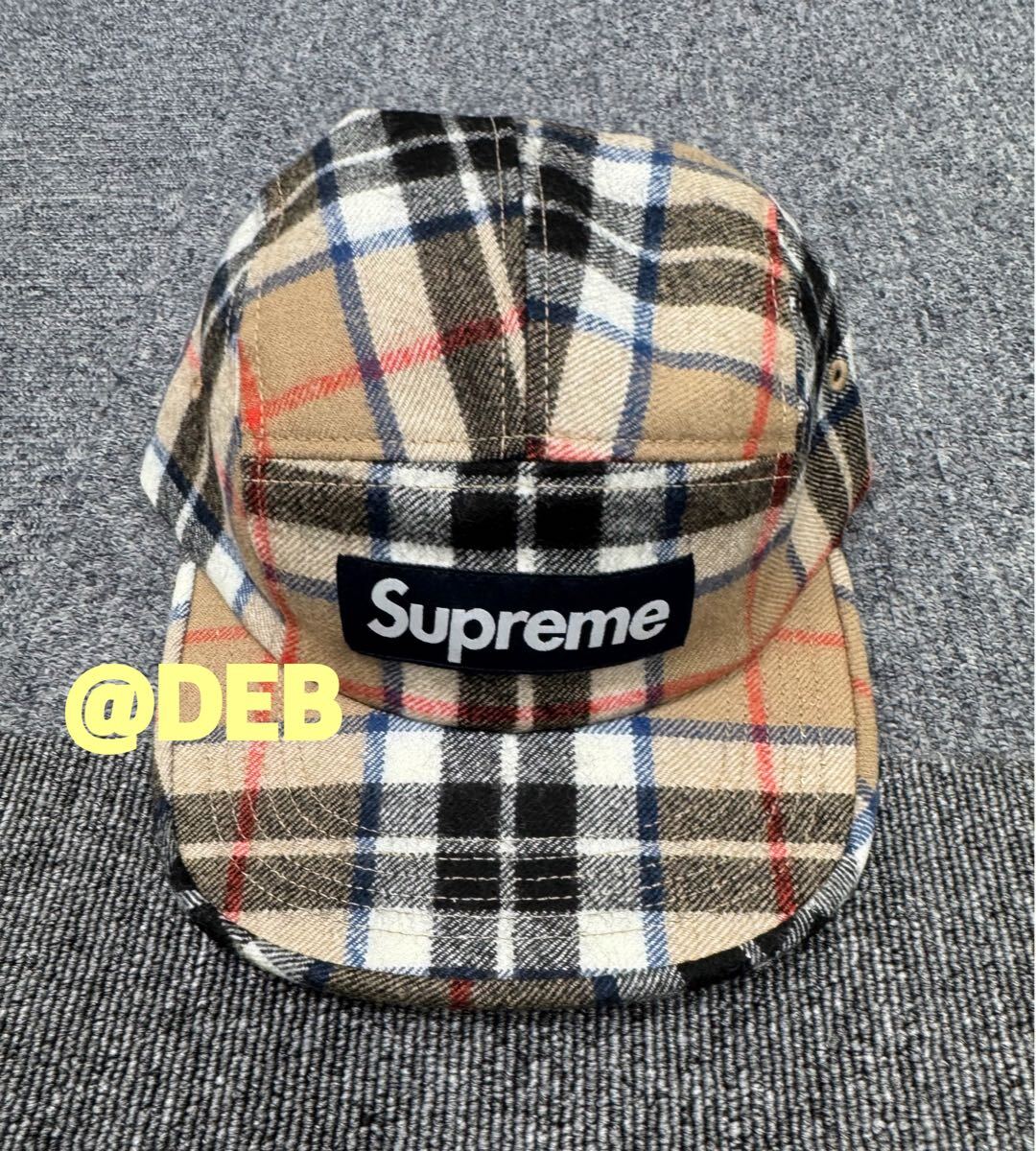Supreme Lochcarron Camp Cap/Tan Plaid