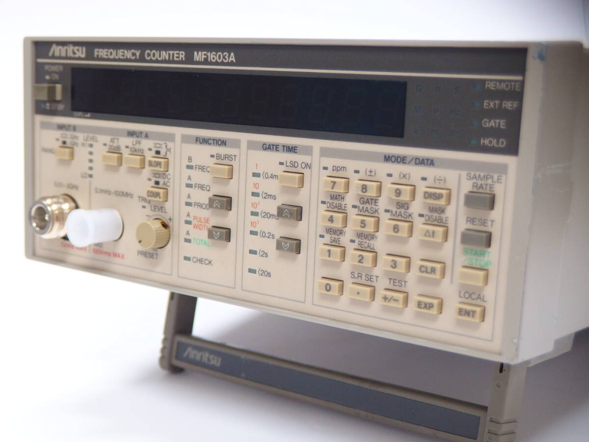 周波数カウンター/3GHz/アンリツ/MF1603A/超高安定タイムベース/BNC