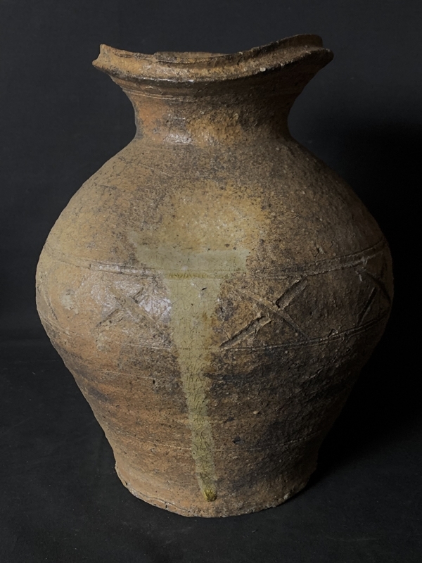 信楽 檜垣文壷 信楽檜垣文壺 文化遺産オンライン 古信楽 桧垣文壷