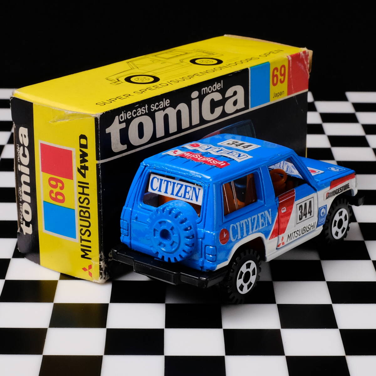 Yahoo!オークション - トミカ 三菱 パジェロ シチズン ゼッケン344 #69