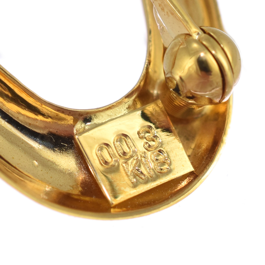 新品同様 ブローチ K18 イエローゴールド 1P ダイヤモンド 0.03ct