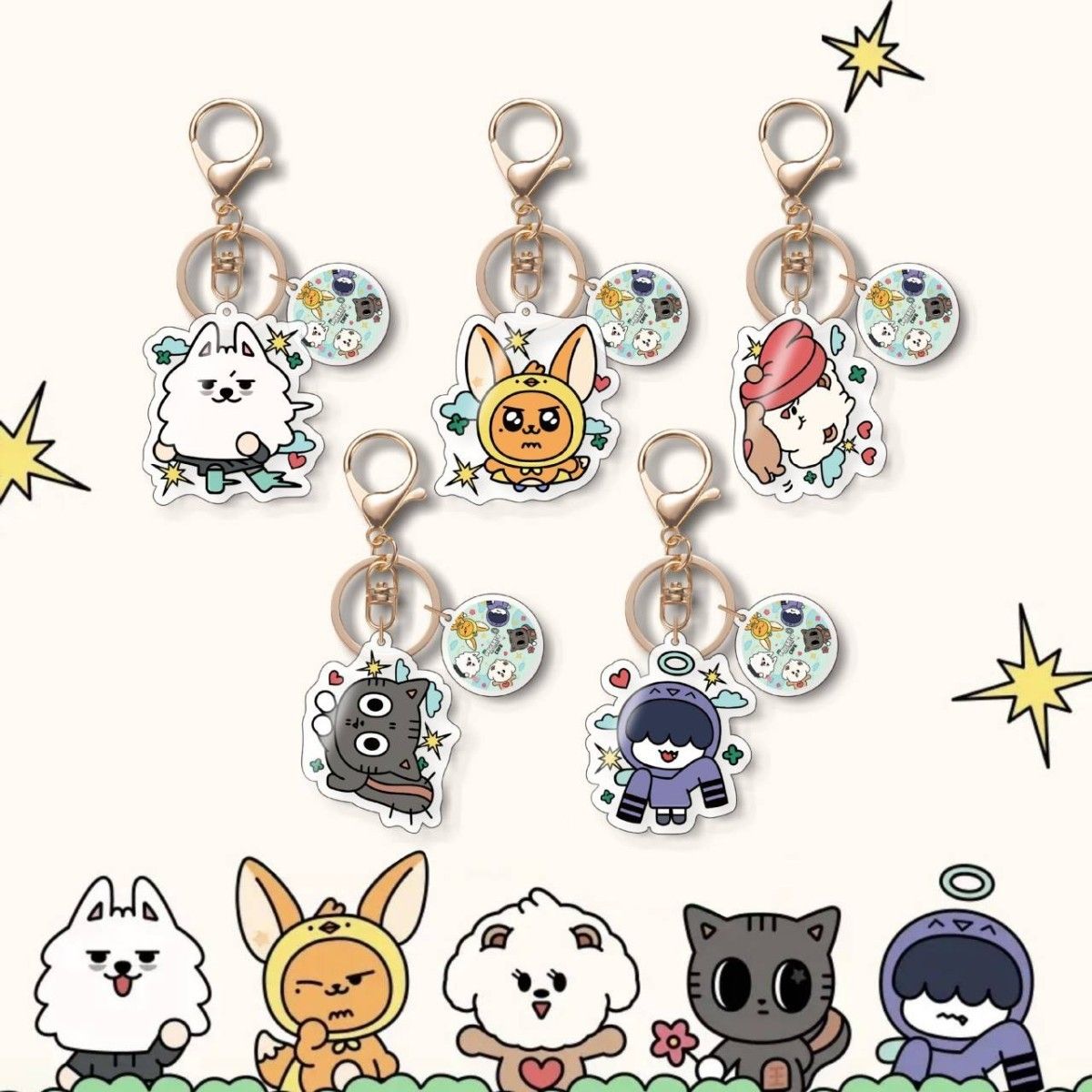 TXT プルバトゥ ファンチュン 2Pキーホルダー PPULBATU ヨンジュン