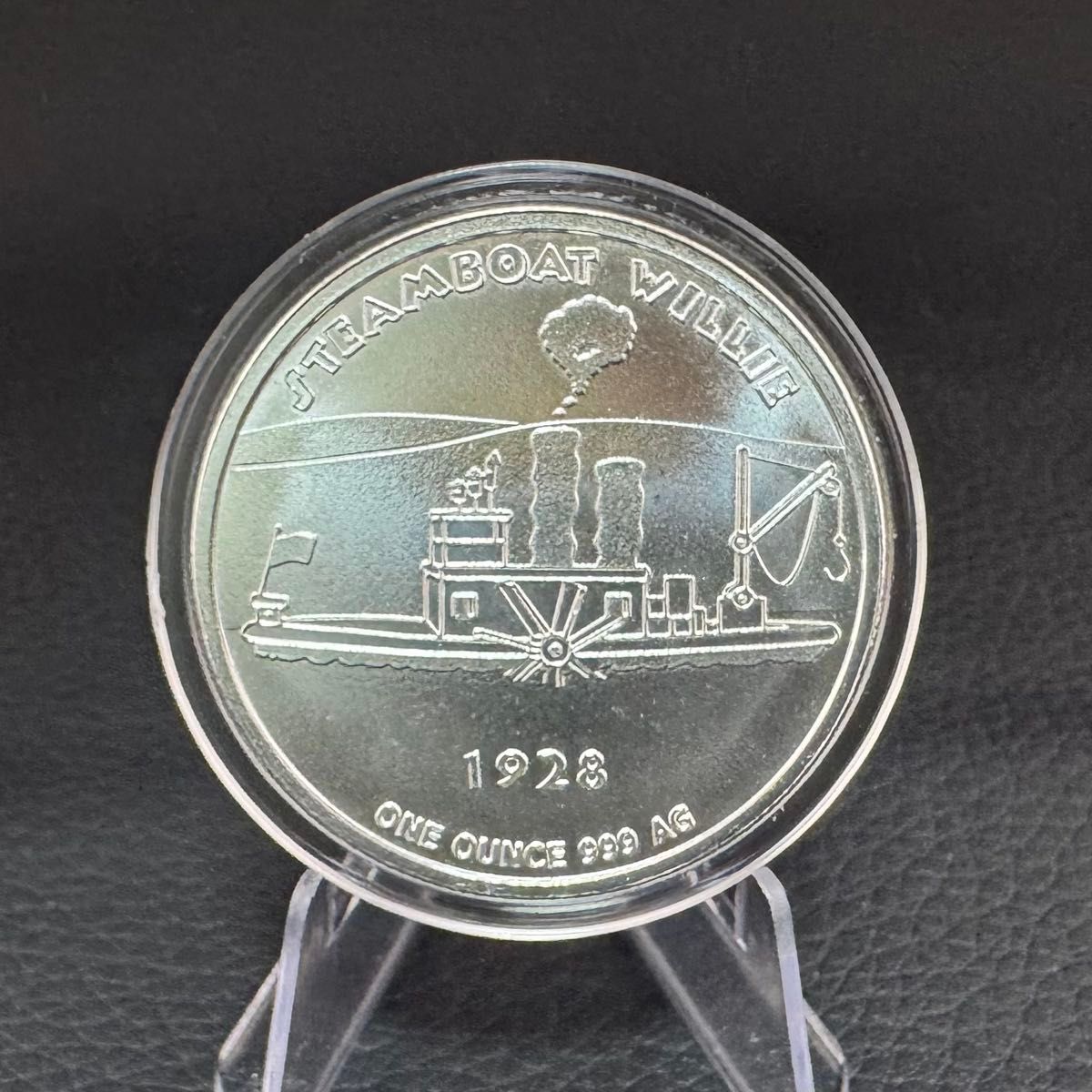 蒸気船ウィリー 」 ディズニー ミッキーマウス 1オンス 1oz 純銀