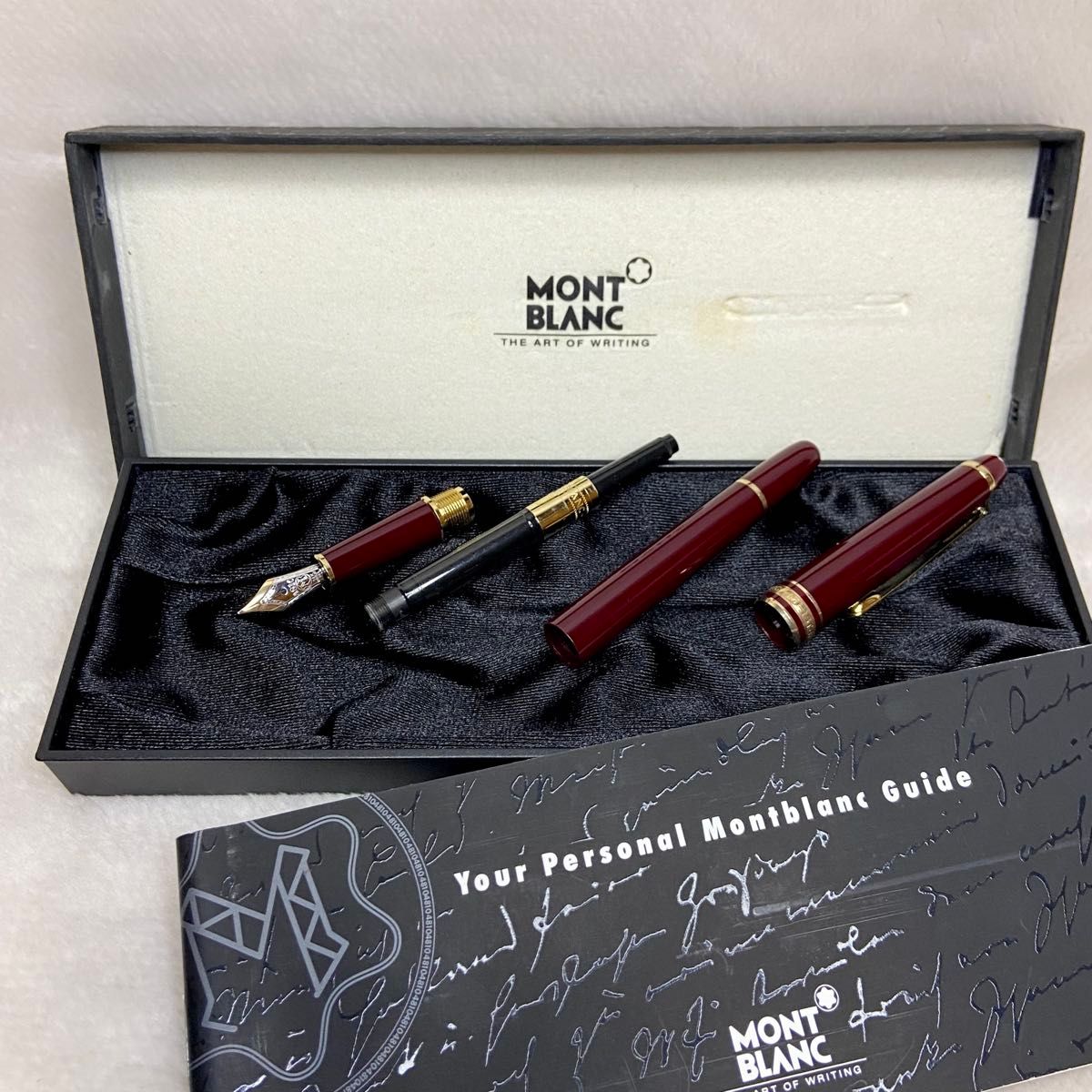 箱保証書付】モンブラン マイスターシュテュック144 中白 万年筆 字幅F