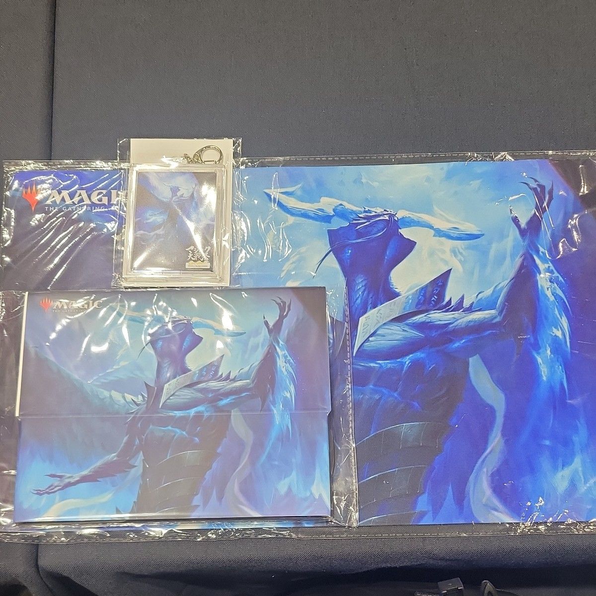 マジック大戦祭 嵐の目、ウギン プレイマット 箔押し MTG マジック大戦