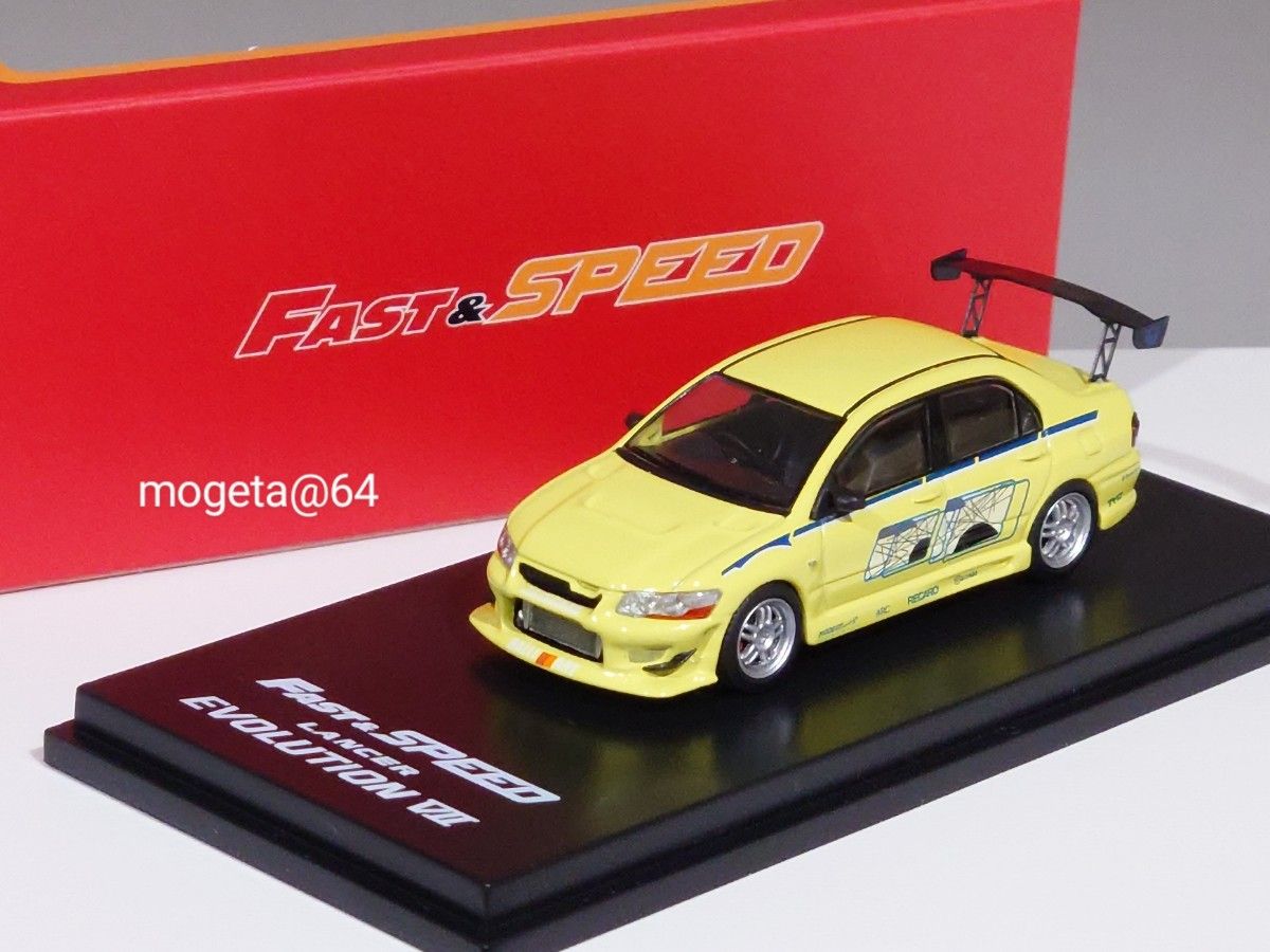 FAST＆SPEED 1/64 三菱 ランサーエボリューションⅦ ワイルドスピード