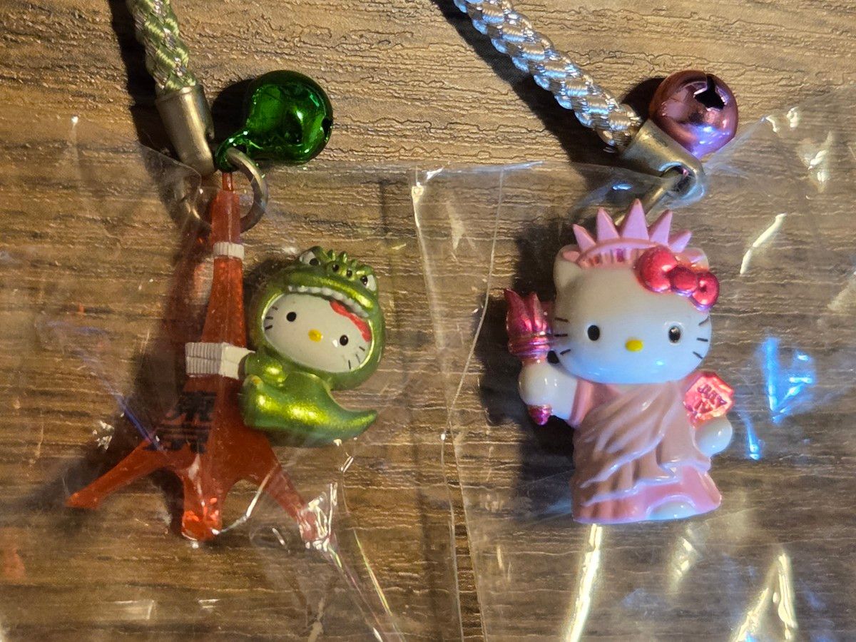 ハローキティ ご当地限定ストラップ 根付け ○東京限定 ・お台場