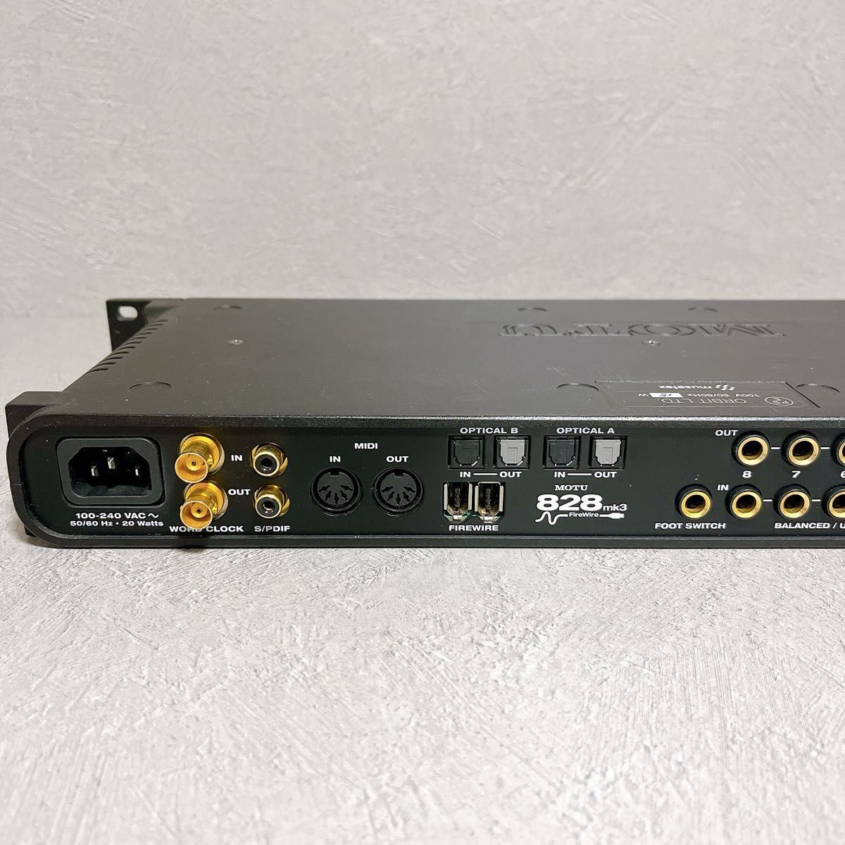 MOTU 828mk3 Fire Wire オーディオインターフェイス 音響機器 MOTU